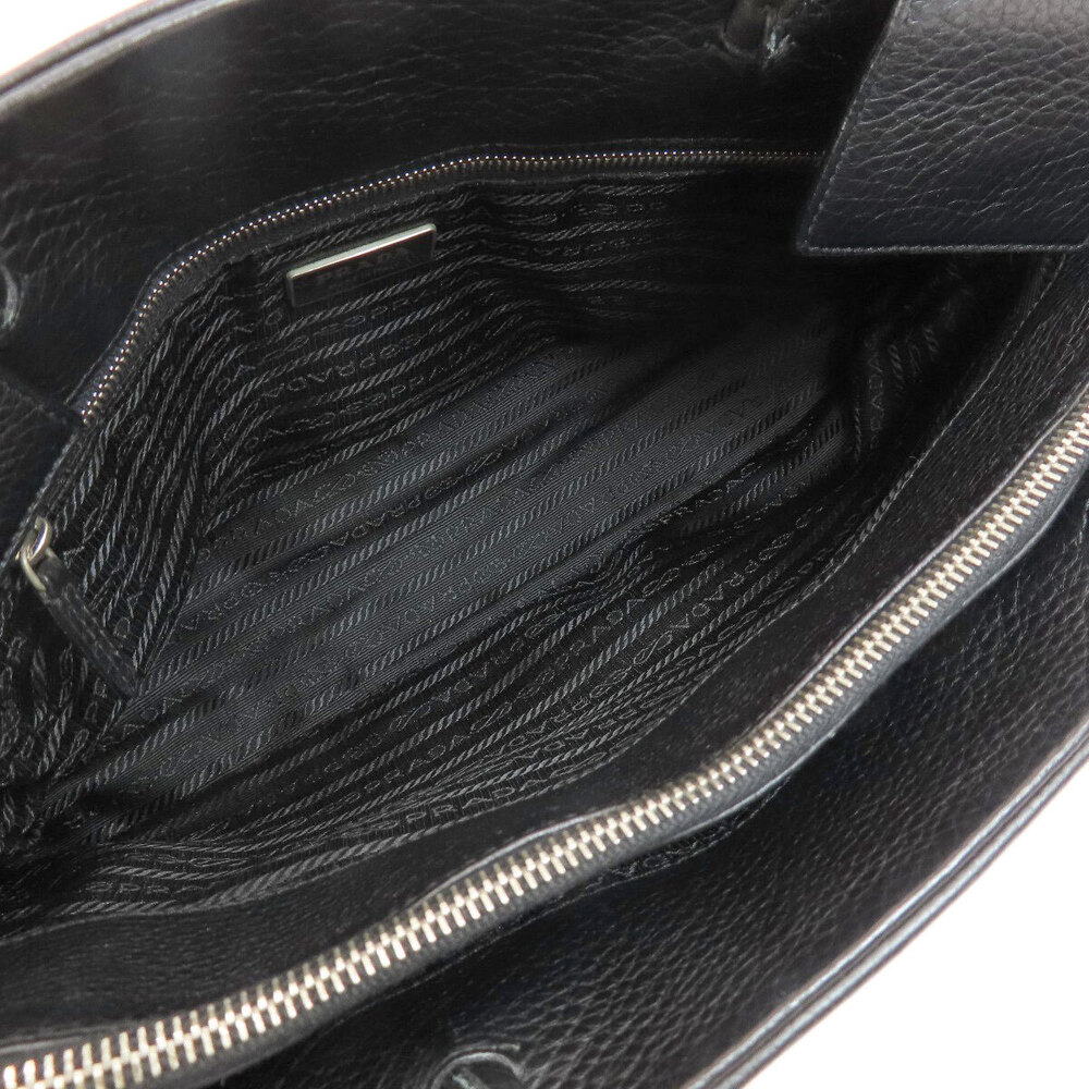 Prada Vitello Daino leather shoulder bag black pebbled calfskin - Picture 5 of 11
